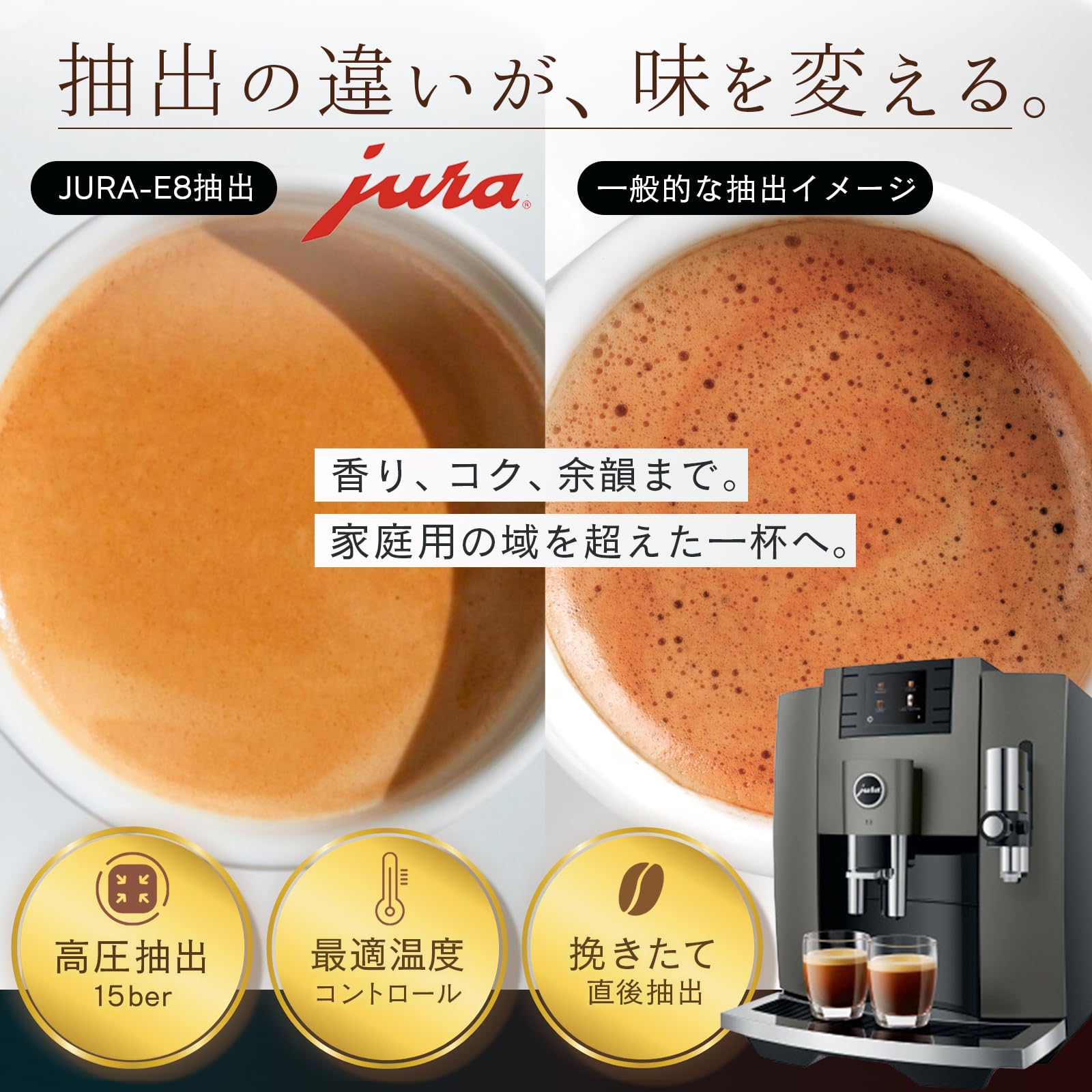 Amazon | 【公式】JURA E8 Dark Inox 全自動コーヒーマシン コーヒー